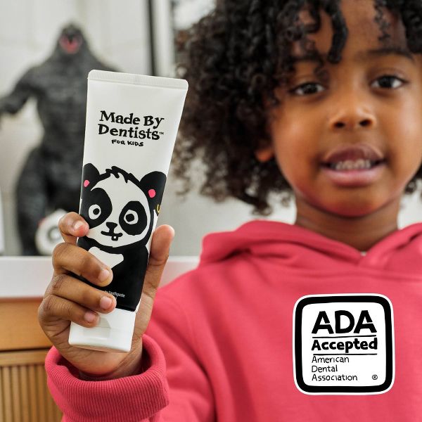 Made by Dentists Kids' Panda Fluoride Anticavity Toothpaste - Bubblegum - 4.2oz