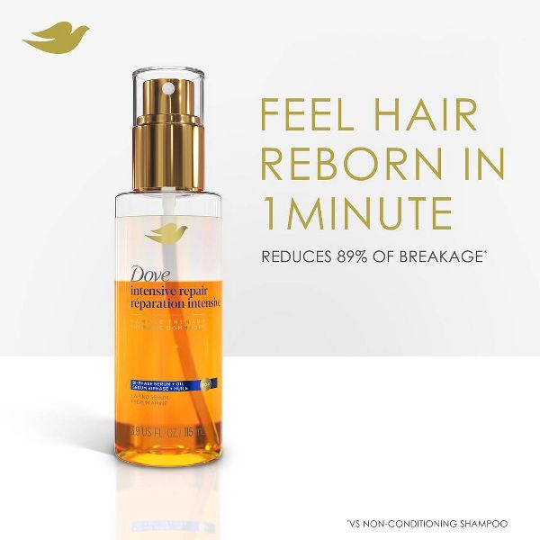 Dove Beauty Intensive Repair Bi-Phase Serum + Oil - Damage Therapy - 3.9 fl oz