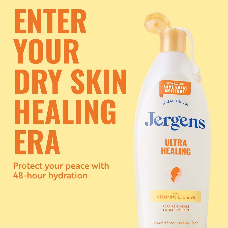 Jergens Ultra Healing Body Lotion Moisturizer for Dry Skin with Vitamins C, E and B5 - 10 fl oz