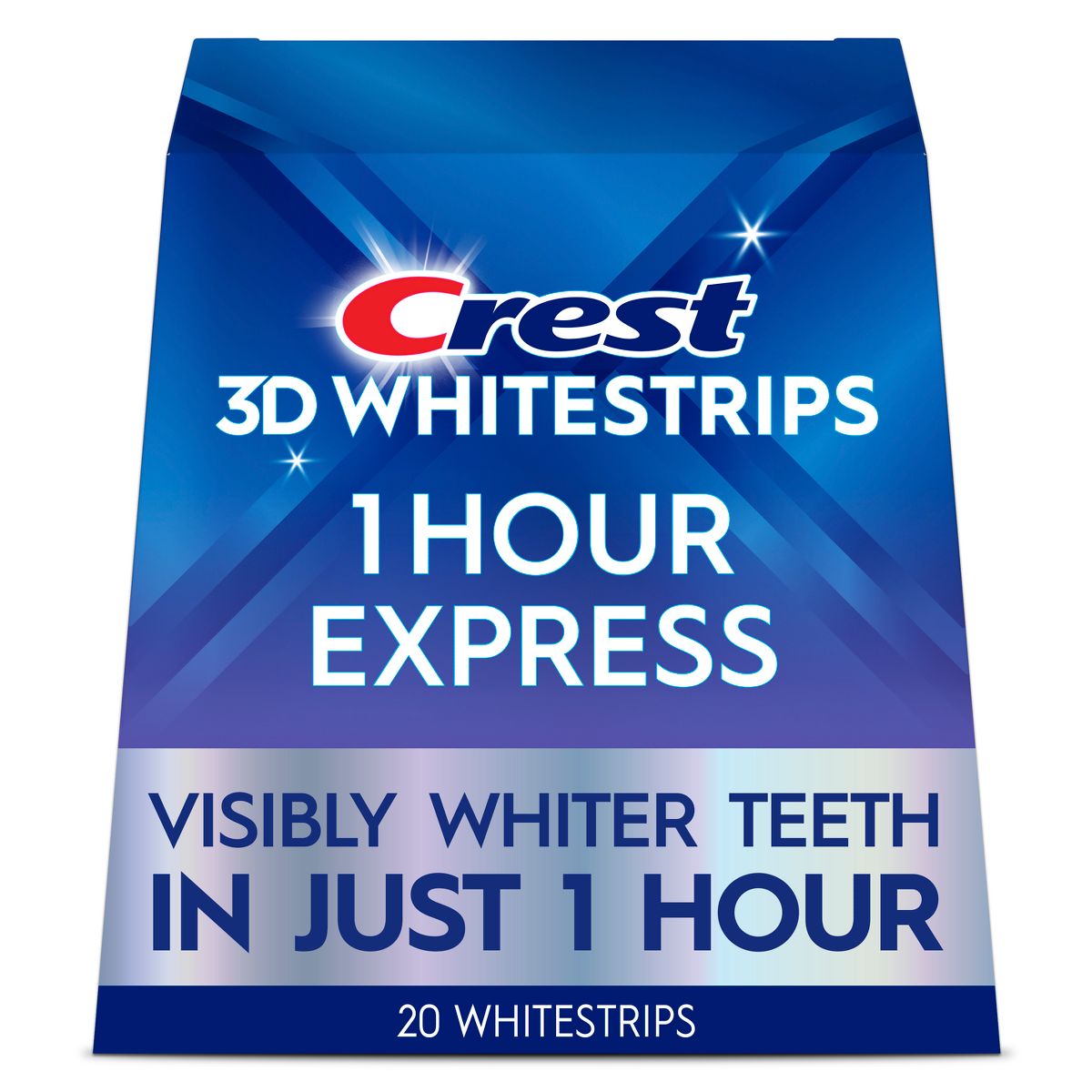 Crest 3D Whitestrips 1-Hour Express At-home Teeth Whitening Kit - 10 Treatments