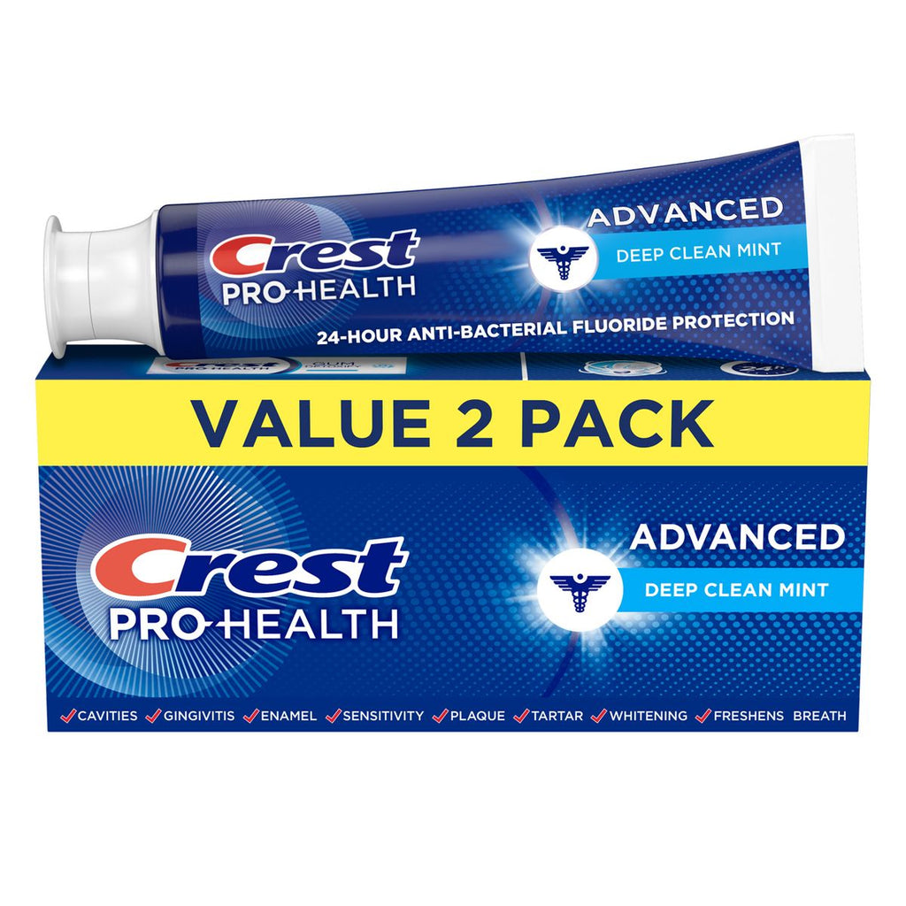 Crest Pro-Health Advanced Deep Clean Fluoride Toothpaste - Mint - 5.1oz/2ct