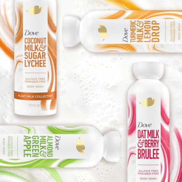 Dove Beauty Plant Milk Cleansing Body Wash - Coconut Milk & Sugar Lychee - 17.5 fl oz