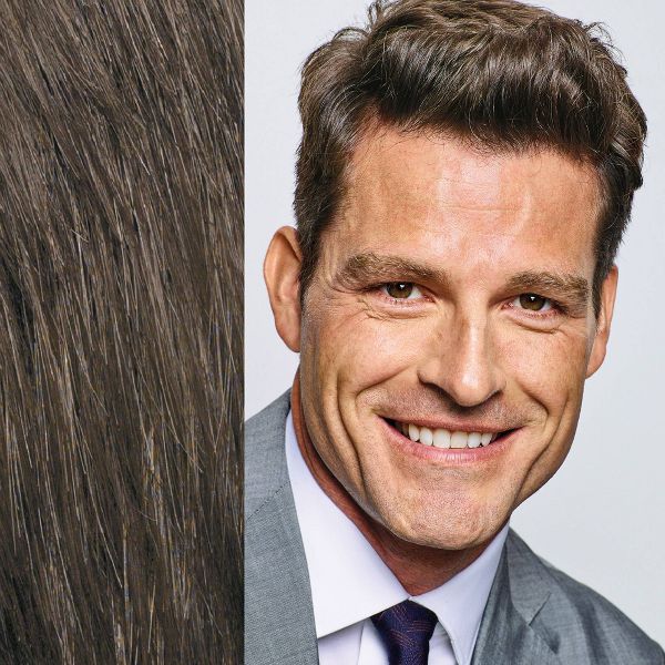 Just For Men Medium Brown Shampoo - H-35: Permanent Hair Color, Liquid Form, All Hair Types