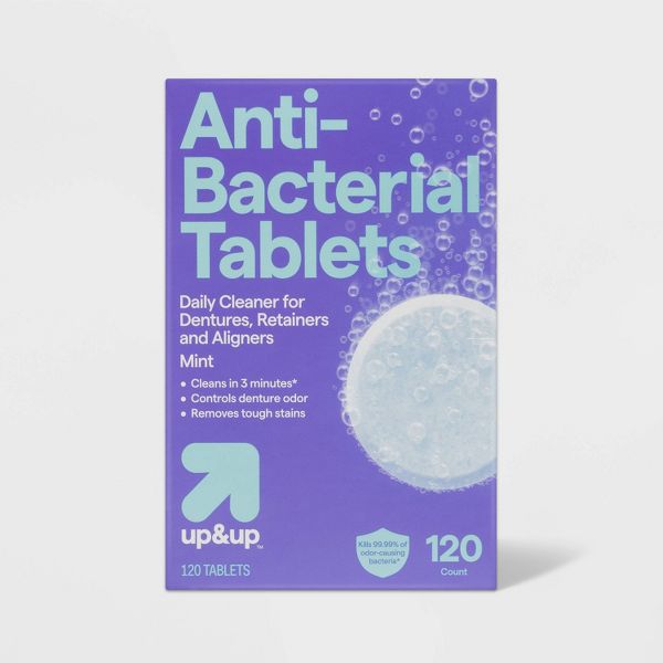 up&up™ 2 count 120 count Each Denture and Retainer Tablets - Mint