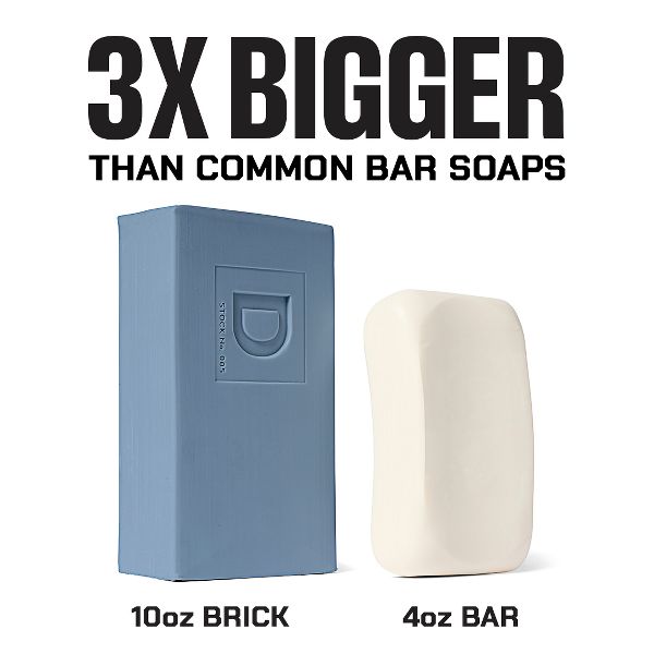 Duke Cannon Supply Co. Big Ass Brick of Soap for Men - Midnight Swim Bar Soap - 10oz