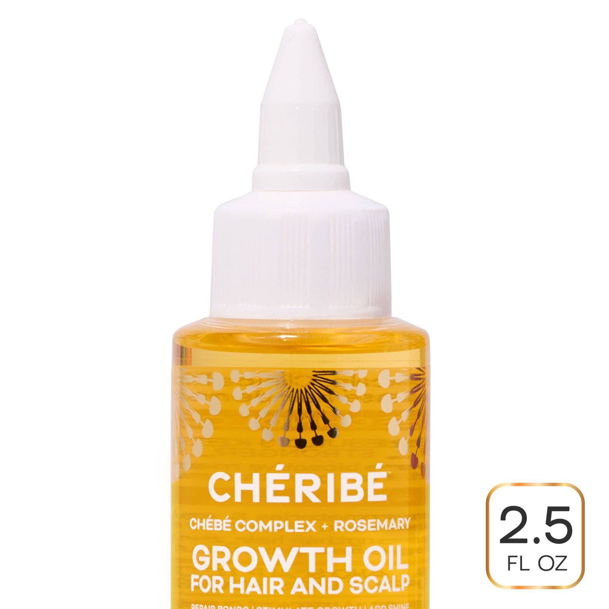 ‚Å†Cheribe Hair + Scalp Growth Oil with Chebe Complex + Rosemary - Lightweight Oil for Strength, Length and Shine - 2.5 fl oz