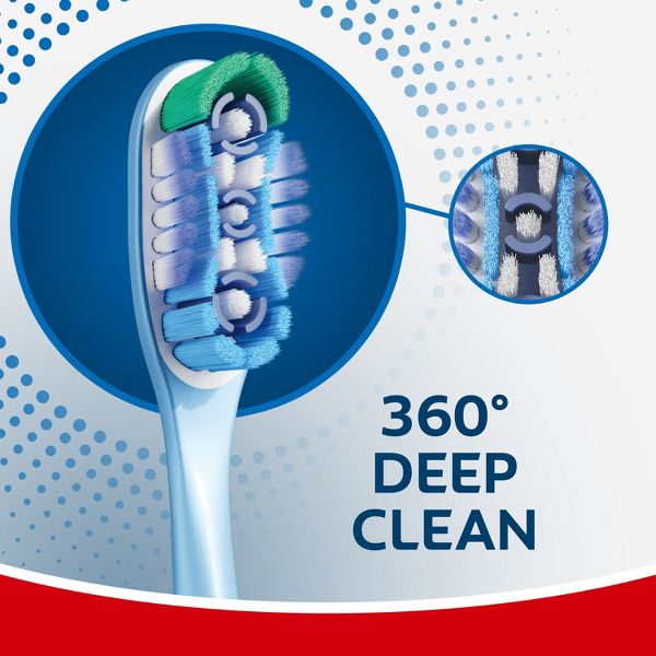 Colgate 360 Deep Clean Manual Toothbrush - Medium - 4ct