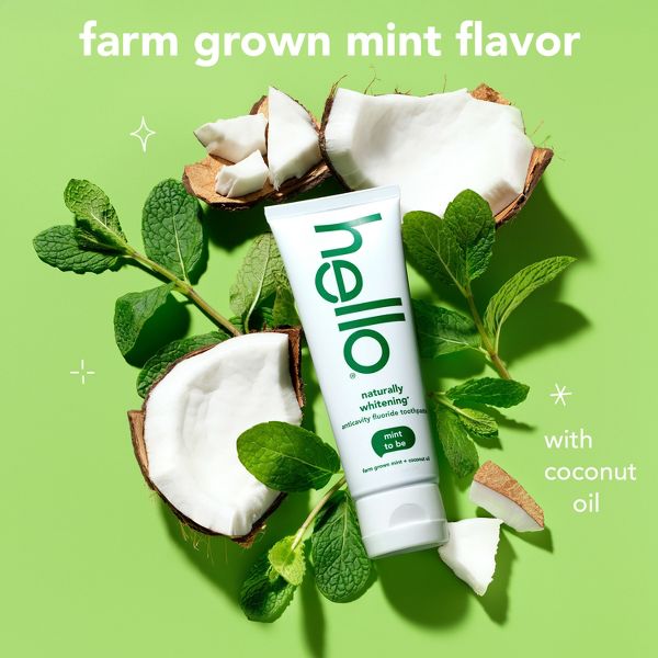 hello Naturally Whitening Anticavity Fluoride Toothpaste - Mint - 5oz