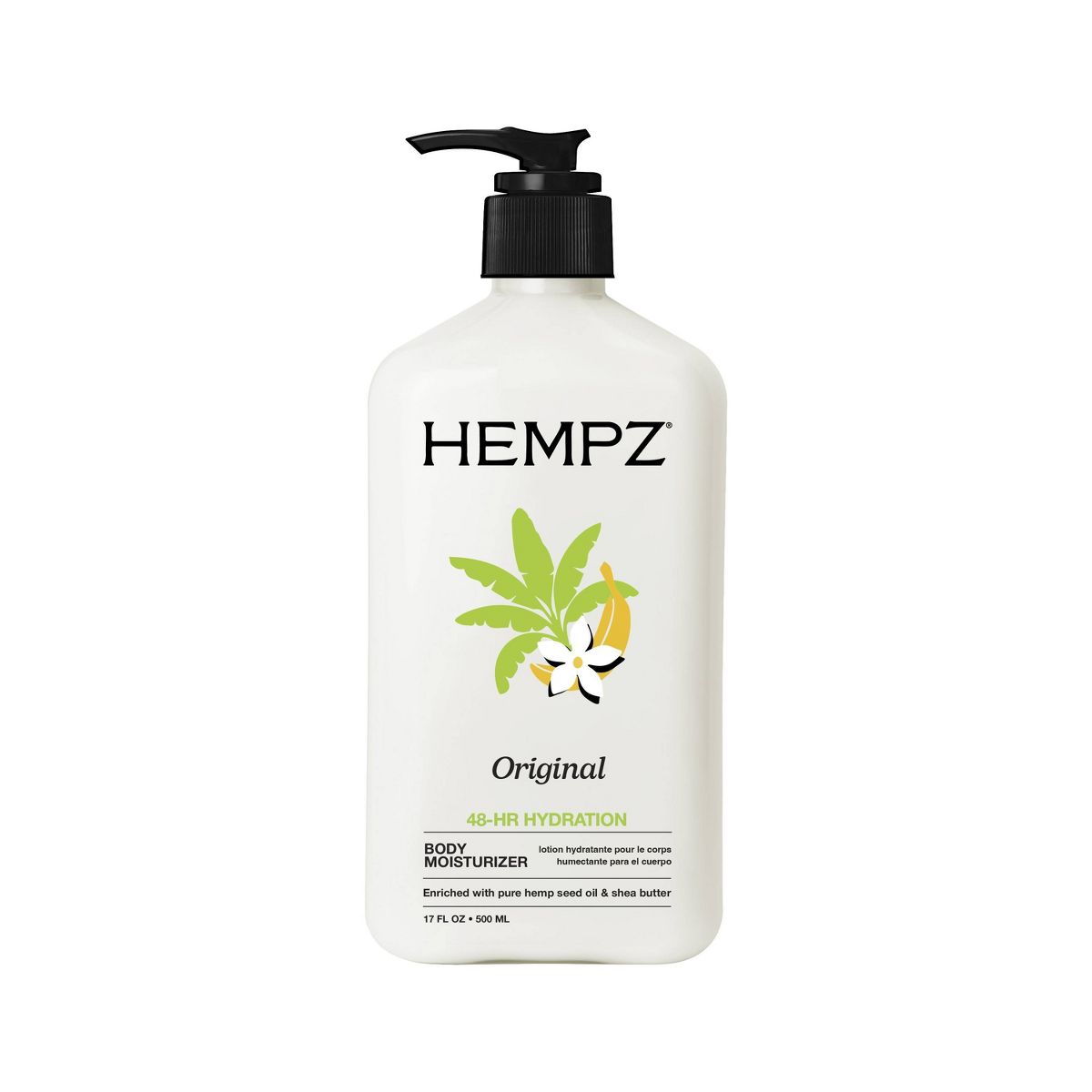 Hempz Moisturizing Body Lotion - Original Floral and Banana - 17 fl oz