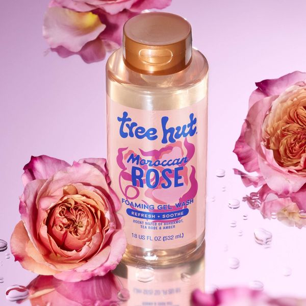 Tree Hut Moroccan Rose Foaming Gel Body Wash - 18 fl oz
