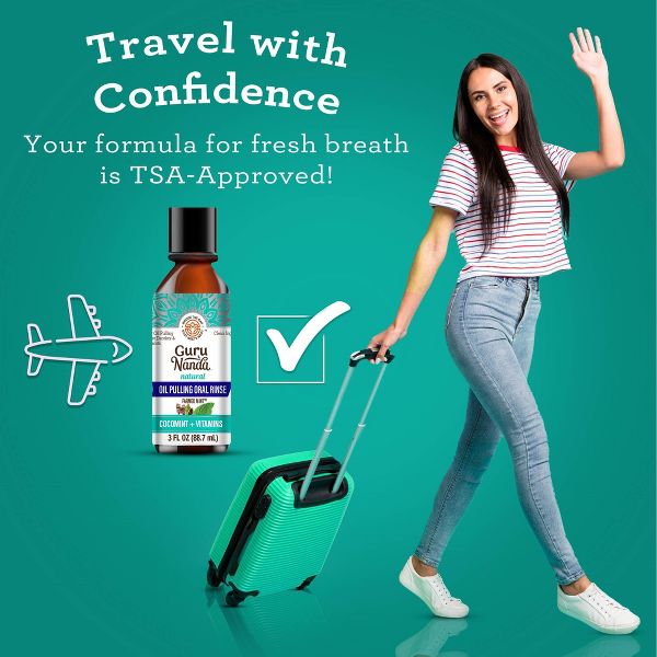 GuruNanda Cocomint Oil Pulling Oral Rinse - 3oz