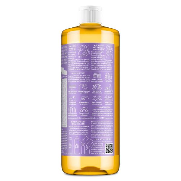 Dr. Bronner's Magic Pure Castile Liquid Soap Bodywash - Lavender - 32 fl oz