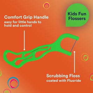 DenTek Kids' Fun Flossers Floss Picks - Wild Fruit - 90ct