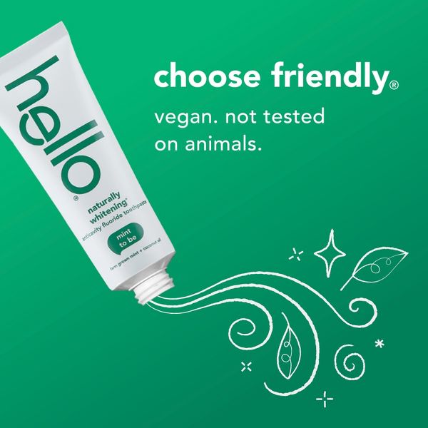 hello Naturally Whitening Anticavity Fluoride Toothpaste - Mint - 5oz