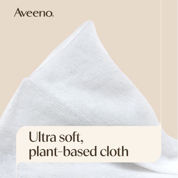 Aveeno Positively Radiant Oil-Free Makeup Removal Facial Wipes for All Skin Types - 25 ct
