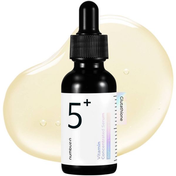 numbuzin No.5+ Glutathione Vitamin Concentrated Face Serum - Travel Size - 1.01 fl oz