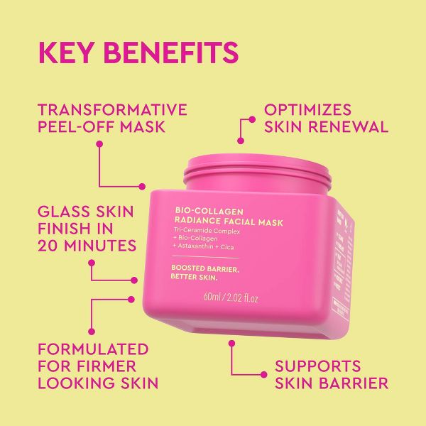 BYOMA Bio-Collagen Radiance Facial Mask - 2.02oz