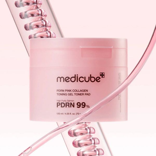 medicube Korean Skincare PDRN Pink Collagen Toning Gel Pads - 70pc