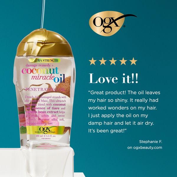 OGX Extra Strength Damage Remedy + Coconut Miracle Oil Penetrating Oil - 3.3 fl oz