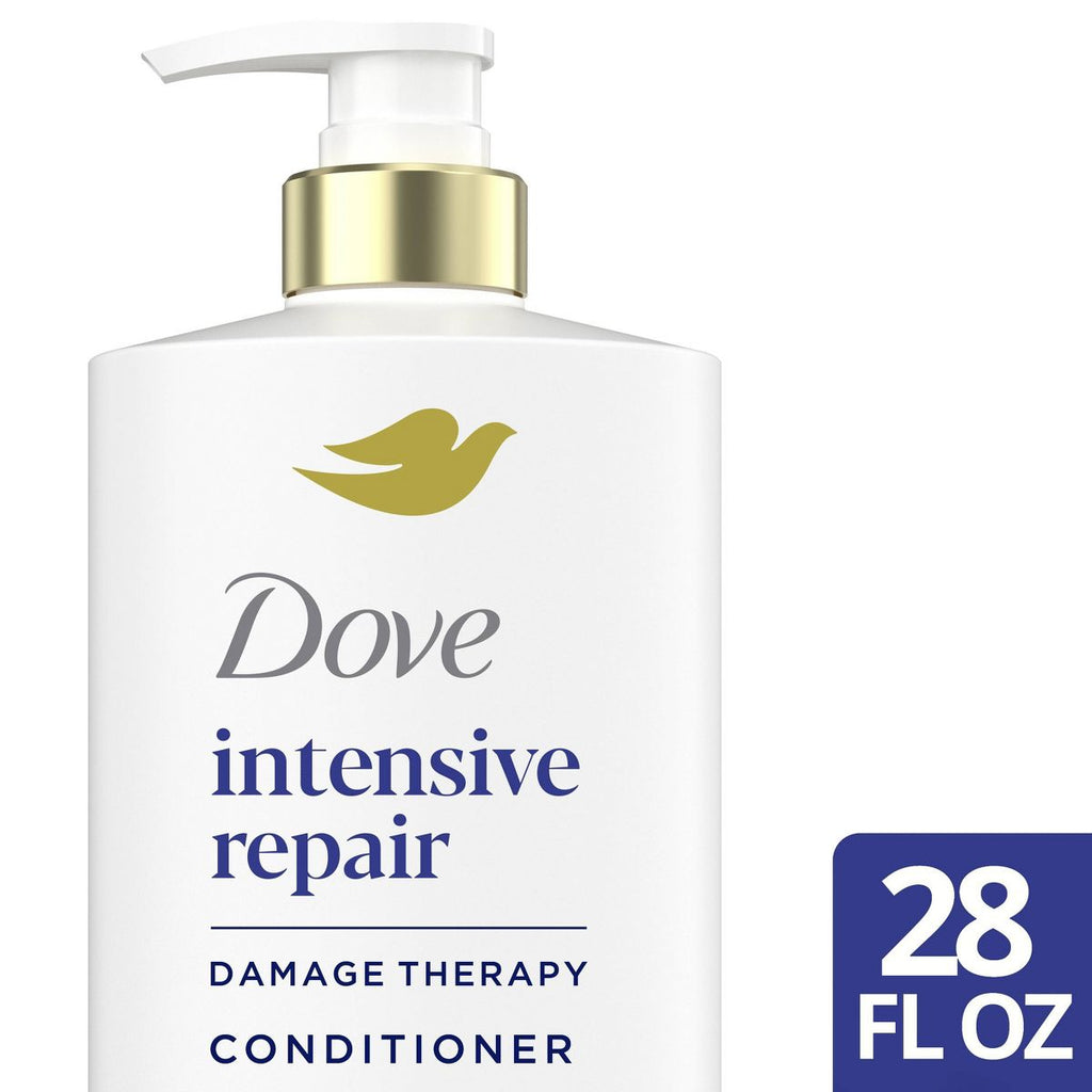 Dove Beauty Intensive Repair Hair Conditioner Pump with Glutamic Amino Serum & Bio-Protein Care - 28 fl oz