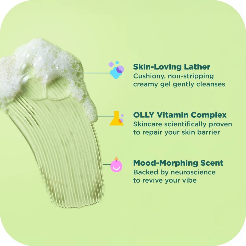 OLLY Revive Mood and Skin Vitamin-Infused Body Wash - Neroli Dew - 17 fl oz
