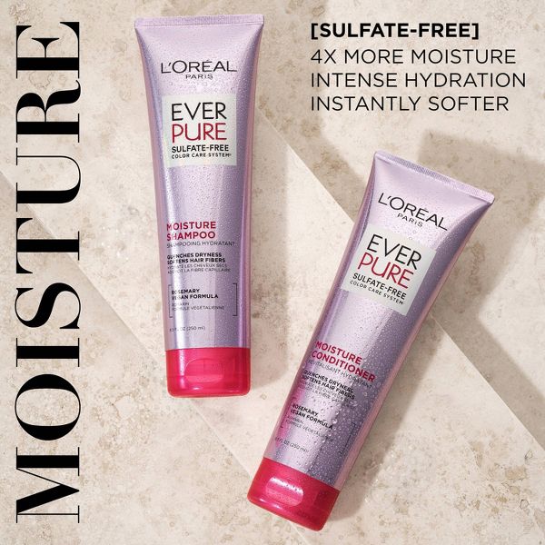 L'Oreal Paris EverPure Moisture Rosemary Oil Shampoo for Dry Hair - 23 fl oz