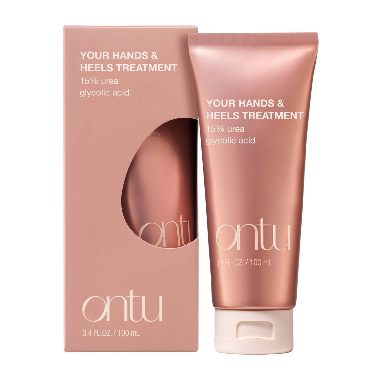 Ontu Hands & Foot 15% Urea Moisturizing Treatment Cream with Glycolic Acid - 3.4oz