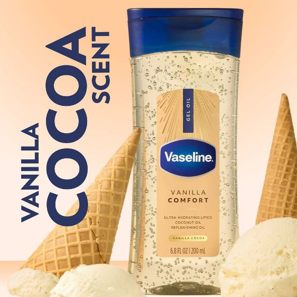 Vaseline Comfort Moisturizing Gel Body Oil Vanilla - 6.8 fl oz