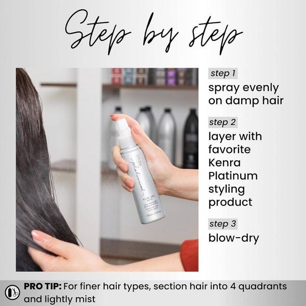 Kenra Platinum Blow Dry Heat Protection Hair Treatment Spray - 3.4 fl oz - Beauty Studio