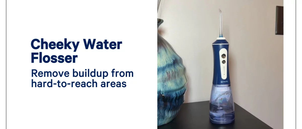 Cheeky Deep Cleaning Water Cordless Dental Flosser with a 300ml Water Tank - 5 Tips
