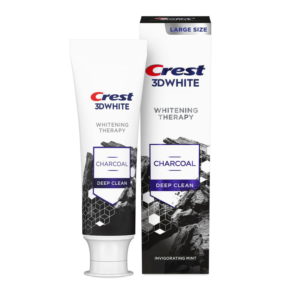 Crest 3D Whitening Therapy Charcoal Deep Clean Toothpaste - 4.6oz