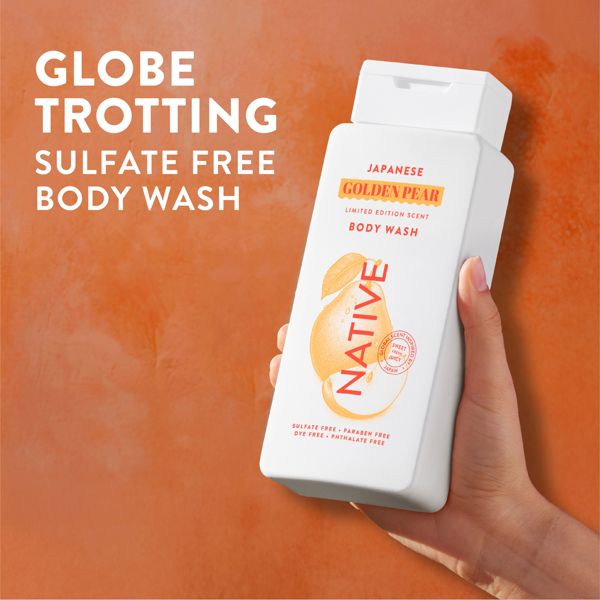 Native Limited Edition Global Flavors Sulfate-Free Body Wash - Japanese Golden Pear - 18 fl oz