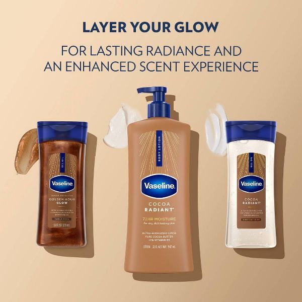 Vaseline Intensive Care Cocoa Radiant Hand and Body Lotion - Travel Size - 2 fl oz
