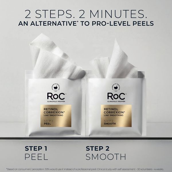 RoC Retinol Correxion Line Smoothing Peel Pads - 20ct