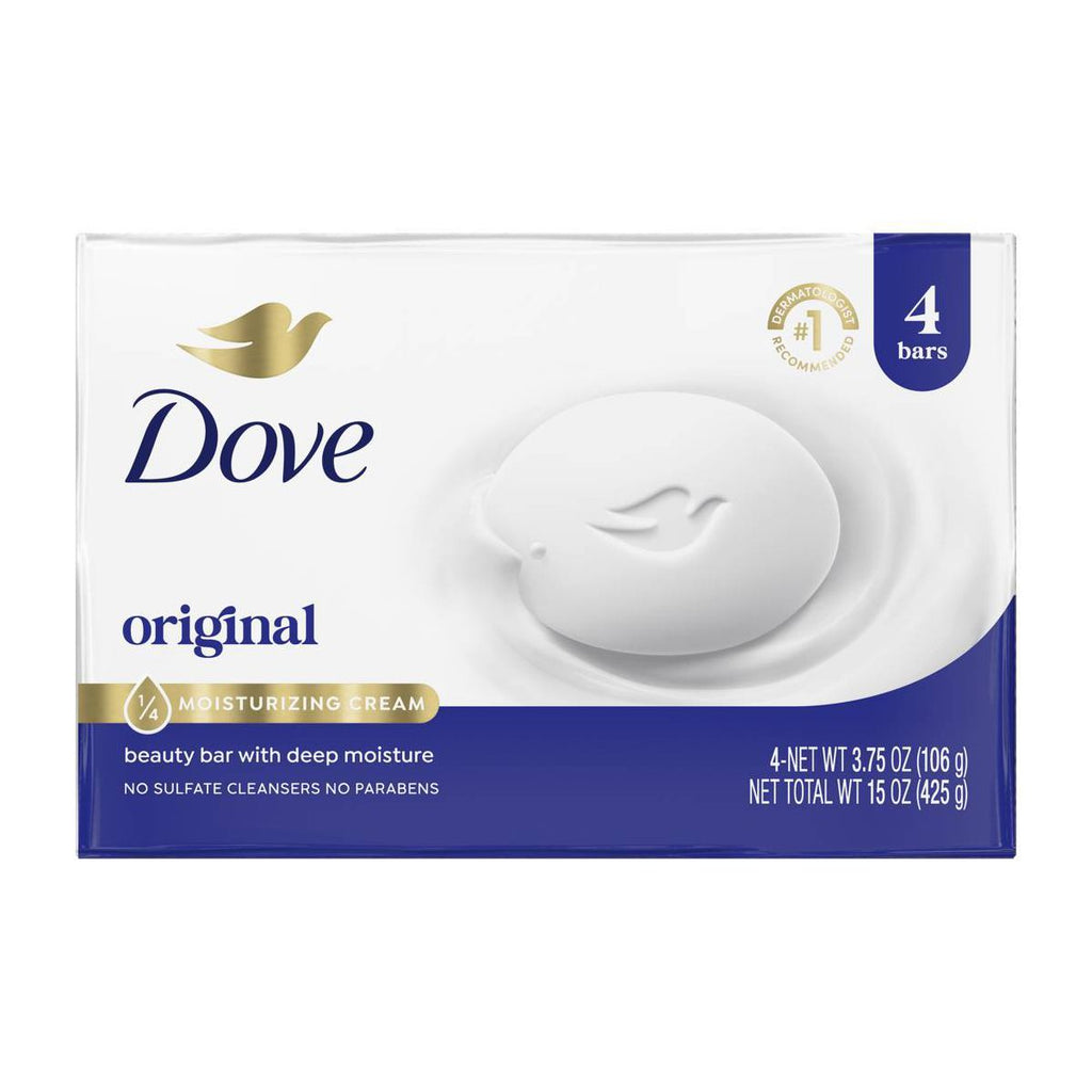 Dove Beauty White Deep Moisture Beauty Bar Soap - 4pk - 3.75oz each