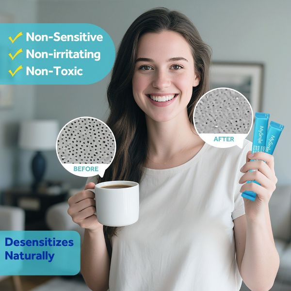 MySmile Nano-Hydroxyapatite Mouthwash for Sensitive Teeth, Fluoride-free, 30 Pack