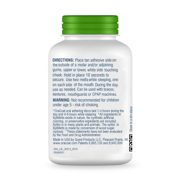 OraCoat XyliMelts for Dry Mouth Relief Mild Mint - 40ct
