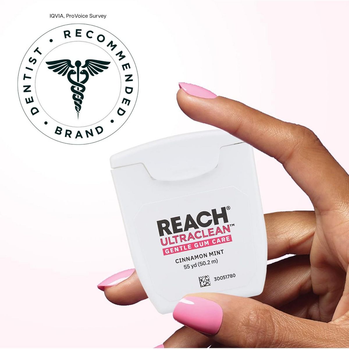 Reach Ultra Clean Gentle Gum Care Woven Floss, Cinnamon Mint, 50 Yd