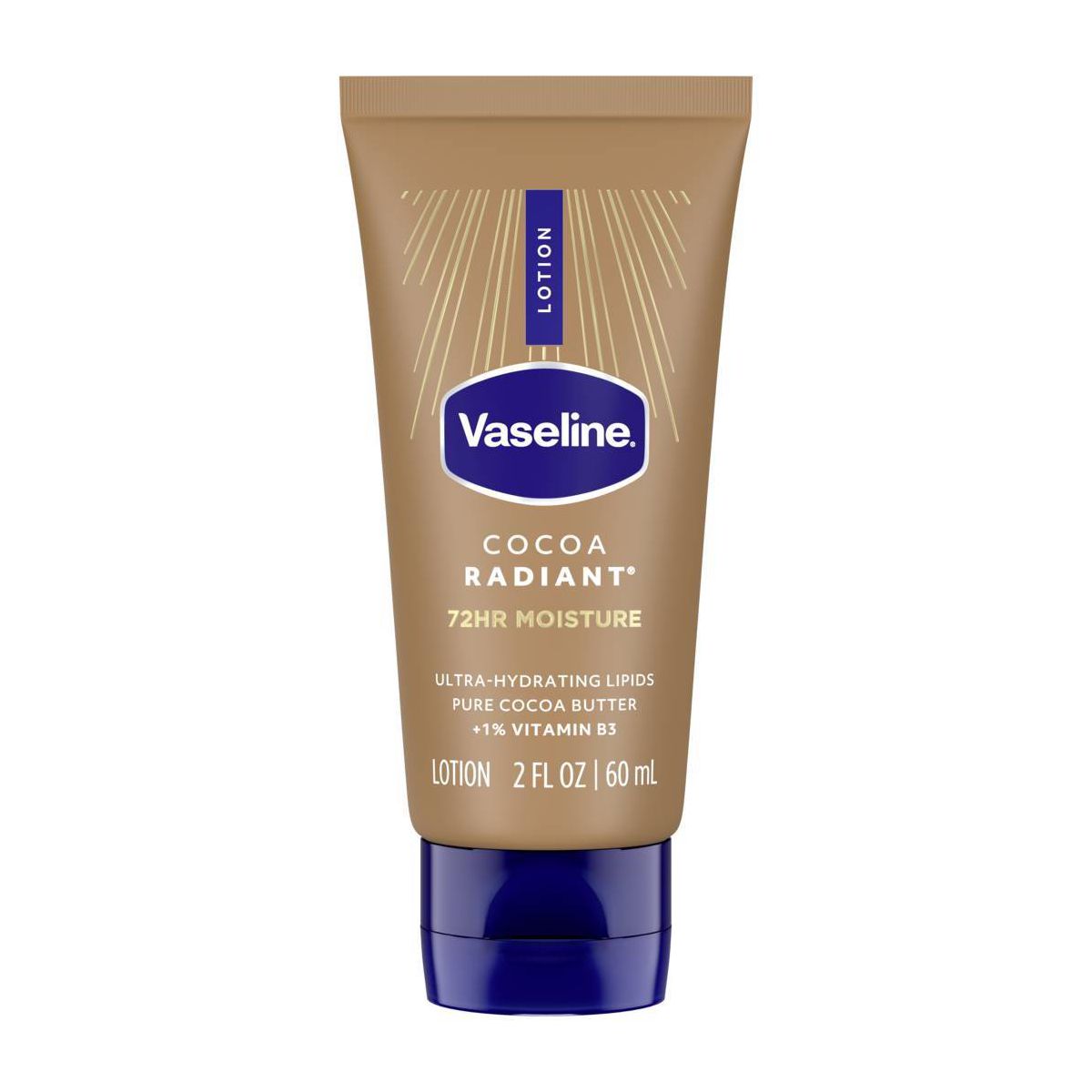 Vaseline Intensive Care Cocoa Radiant Hand and Body Lotion - Travel Size - 2 fl oz