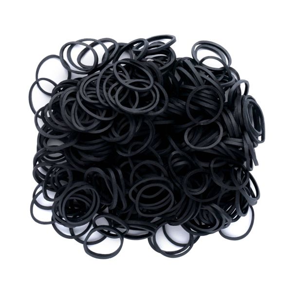 Annie International Rubber Bands - Black - 300ct