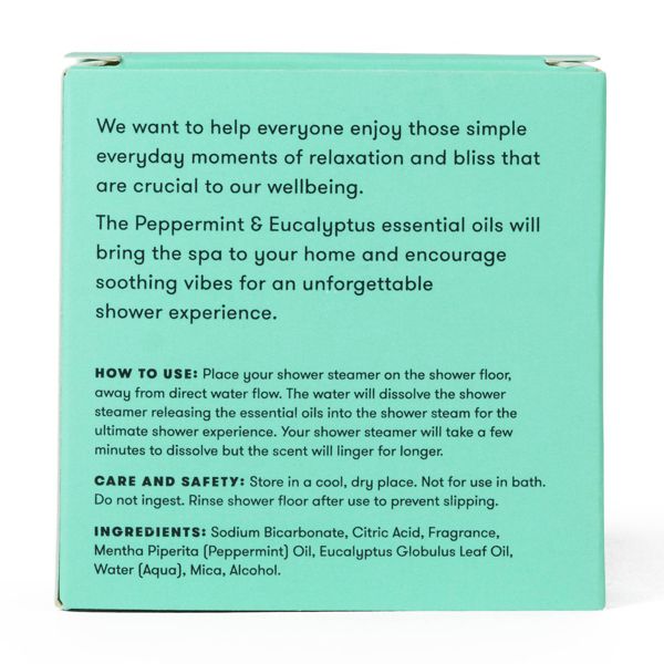 anihana Aromatherapy Essential Oil Mint Refresher Peppermint and Eucalyptus Shower Steamer - 1.76oz