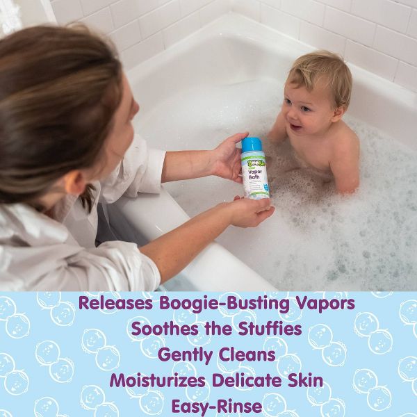 Boogie Bubbling Vapor Bath Mint Eucalyptus - 10 fl oz
