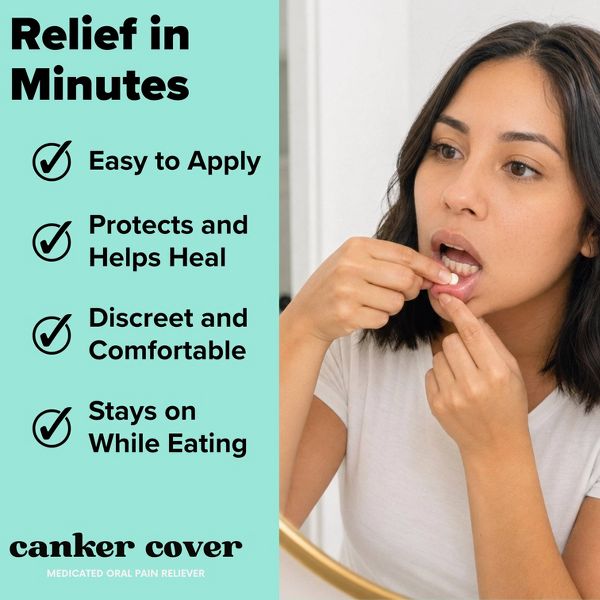Dentemp Canker Cover Oral Pain Reliever - 4ct