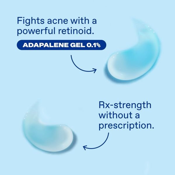 Differin Retinoid Adapalene Gel 0.1% Acne Treatment for Face and Body - 45g/1.6oz