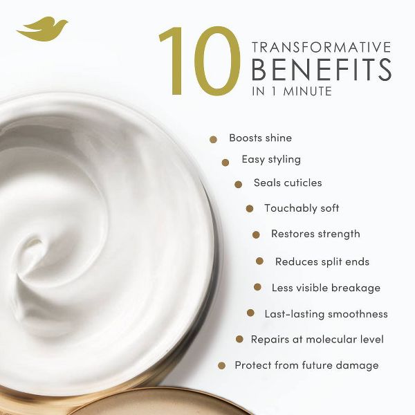 Dove Beauty Intensive Repair Advanced Damage Therapy 10-in-1 Serum Hair Mask with Glutamic Amino Serum - 9.2oz