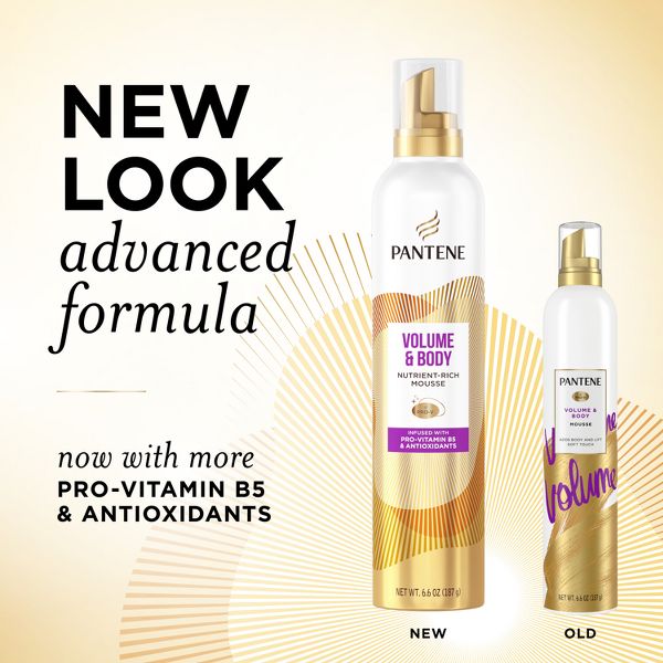 Pantene Pro-V Volume and Body Anti Frizz Hair Mousse - 6.6oz