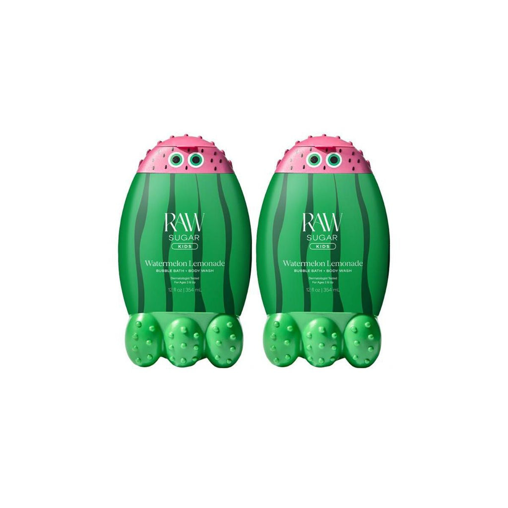 Raw Sugar Kids' Bubble Bath + Body Wash - Watermelon Lemonade - 12 fl oz
