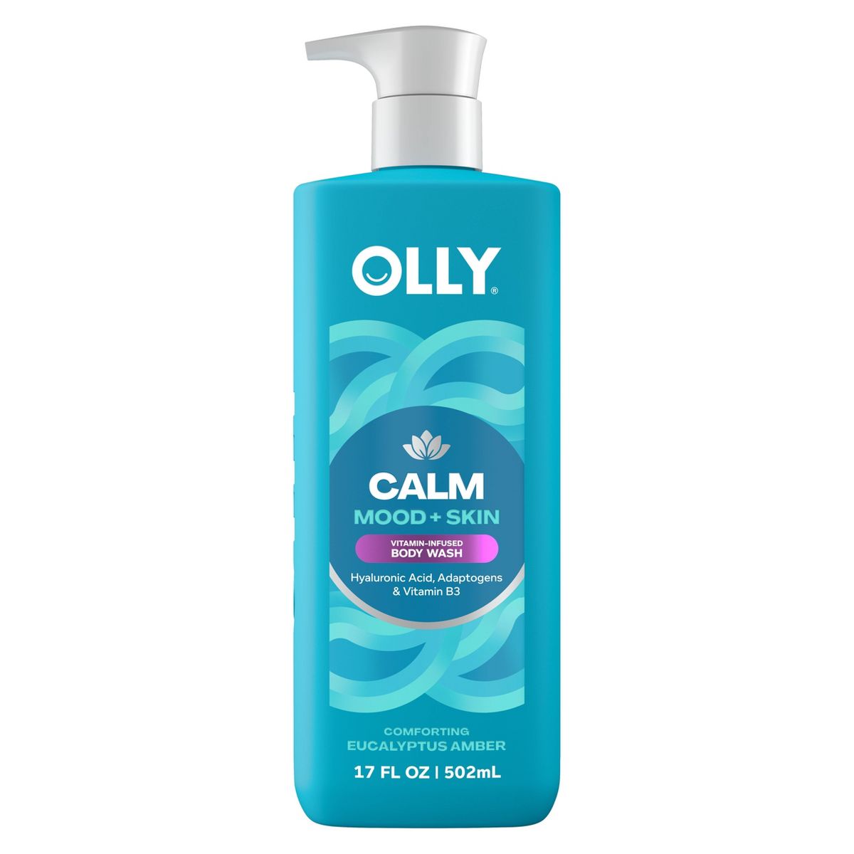 OLLY Calm Mood and Skin Vitamin-Infused Body Wash - Eucalyptus Amber - 17 fl oz