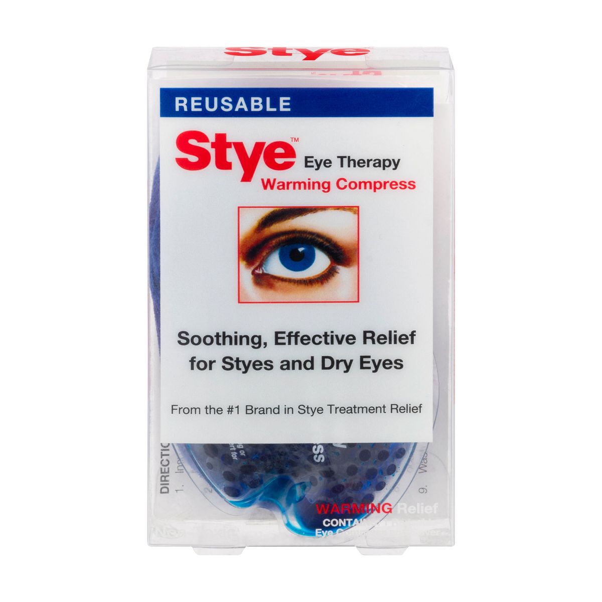 Stye Eye Therapy Warming Compress for Gentle Heat Relief and Comfort, Reusable Eye Care Compress, 1 Count