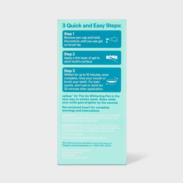 Tooth Whitening Pen - 0.059 fl oz - up&up™